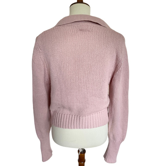 The Westside Cara Split Collar Wool/Cashmere Pullover - Picture 2 of 4